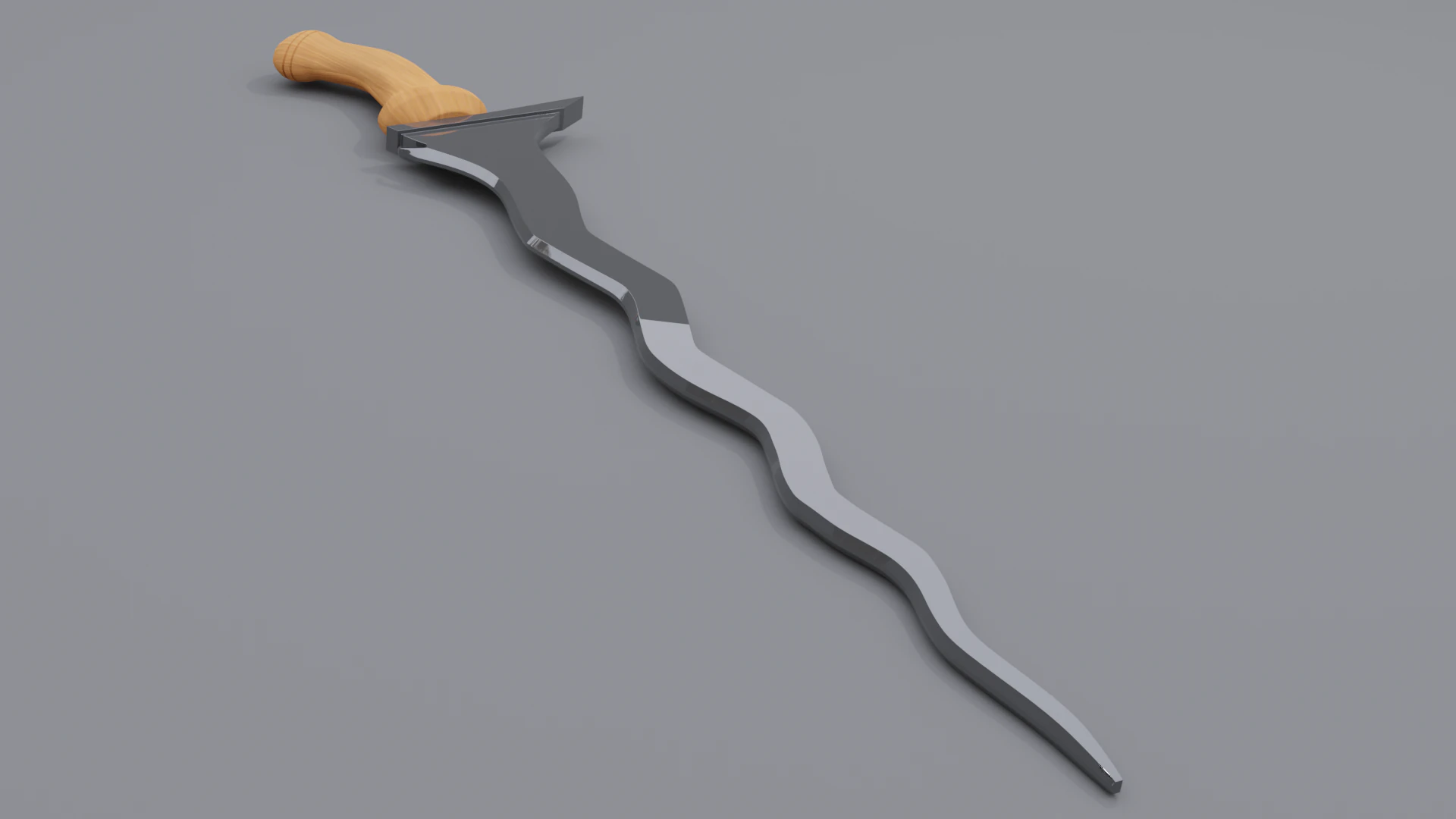 Keris mk2 3D Model .c4d .max .obj .3ds .fbx .stl .blend 