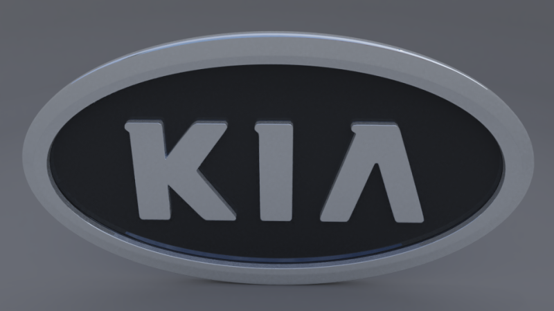 Kia logo Modèle 3D .c4d .max .obj .3ds .fbx .stl .blend 