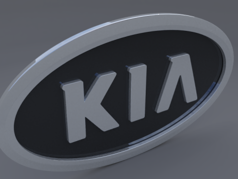 Kia logo Modèle 3D