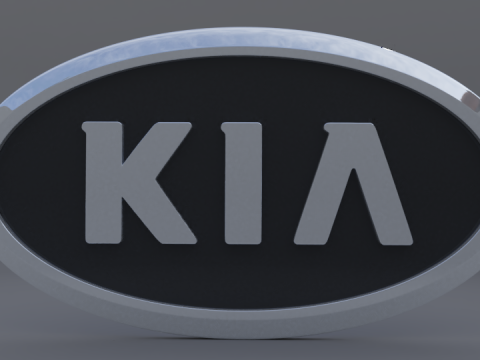 Kia logo Modèle 3D