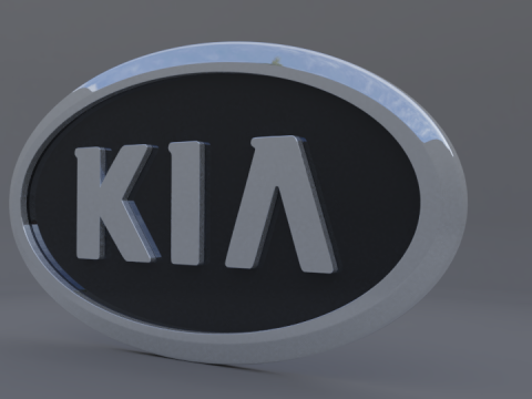 Kia logo Modèle 3D