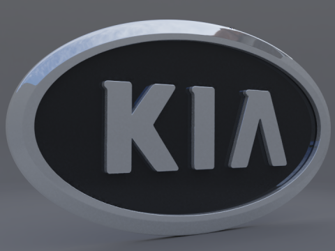 Kia logo Modèle 3D