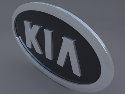 Kia logo Modèle 3D
