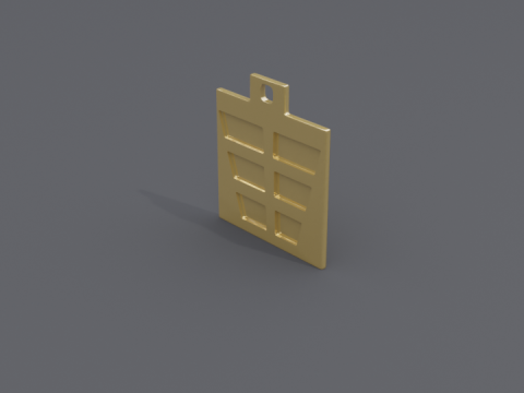 Bagua kun mk1 pendant 3D 모델