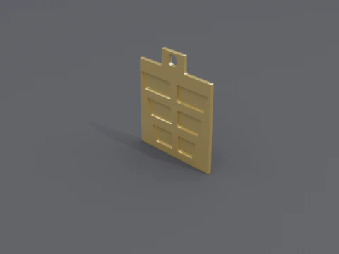 बगुआ कुन एमके1 पेंडेंट 3D मॉडल