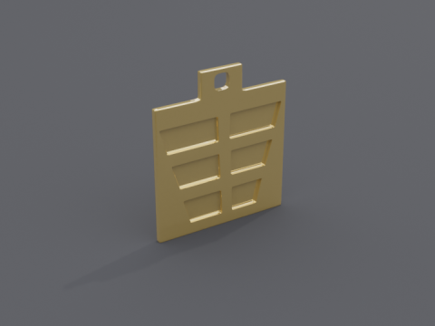 Bagua kun mk1 pendant 3D Model
