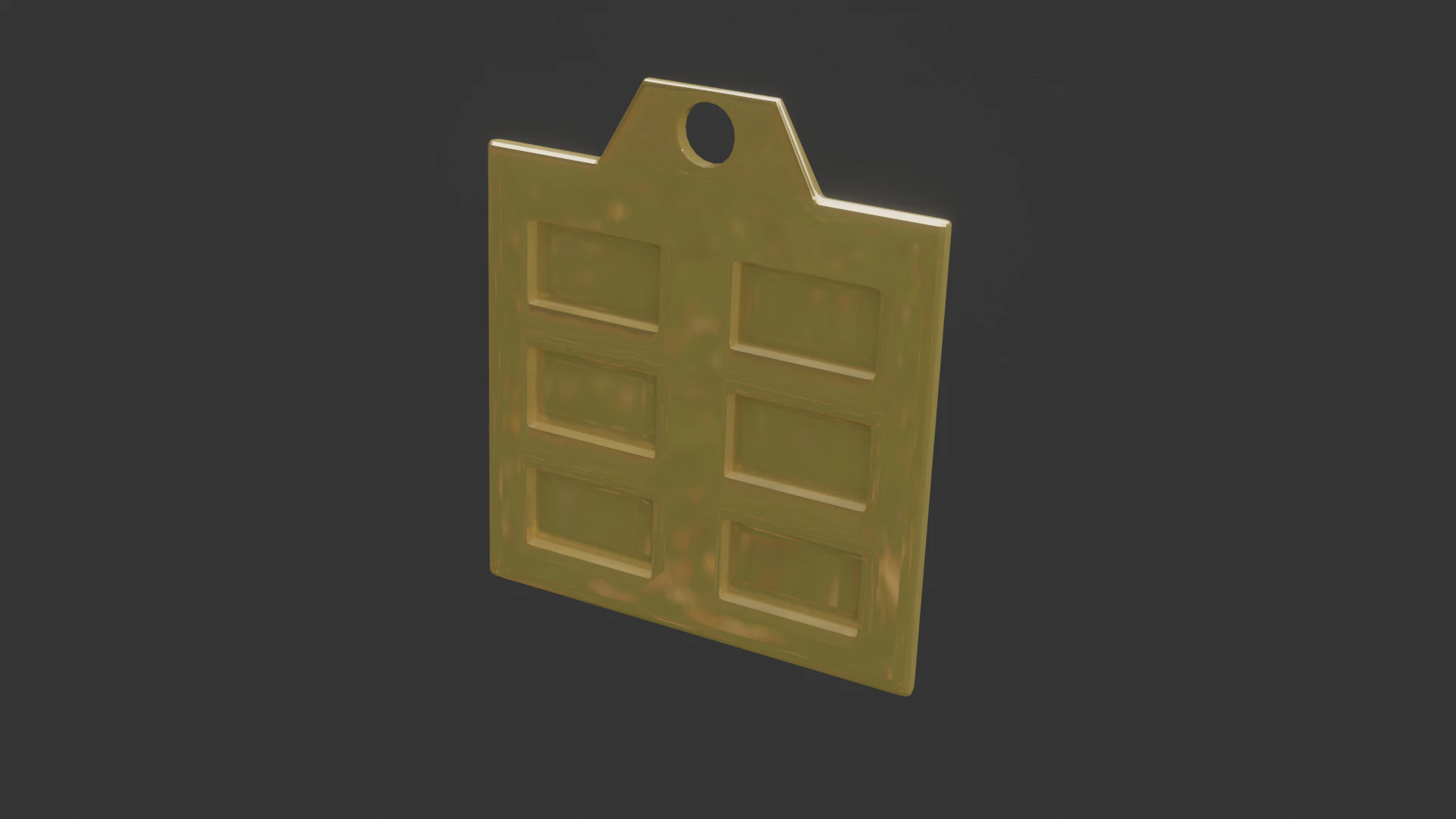 Bagua kun mk2 pendant 3D Model .c4d .max .obj .3ds .fbx .stl .blend