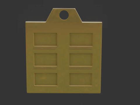Bagua kun mk2 pendant 3D Model