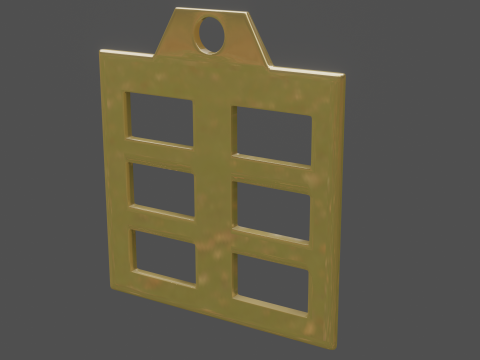 Bagua kun mk3 pendant 3D 모델