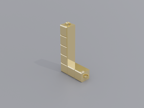 L tetris necklace Modelo 3D