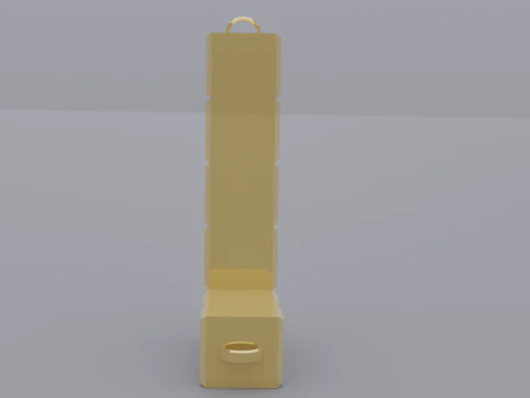 L tetris necklace 3D Model
