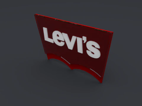 リーバイスのロゴ 3Dモデル