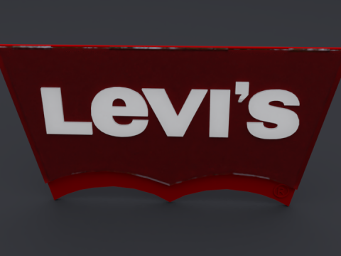 Levis logo 3Dモデル