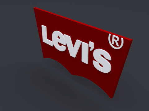 Levis logo 3Dモデル
