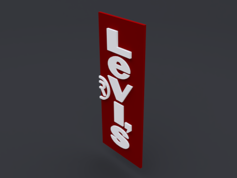 Levis logo 3Dモデル