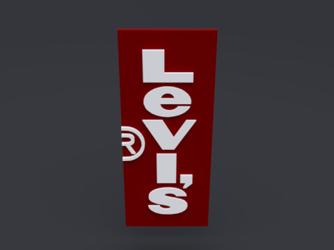 Levis logo 3Dモデル