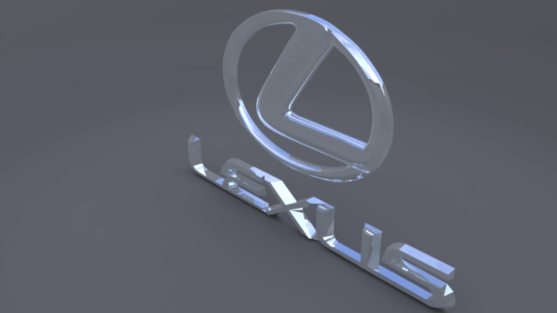 Lexus logo 3D Model .c4d .max .obj .3ds .fbx .stl .blend