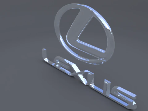 レクサスのロゴ 3Dモデル