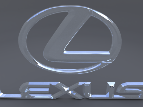 Lexus logo 3D Model
