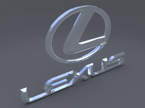 Lexus logo 3D Model