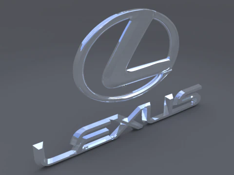 Lexus logo 3D Model