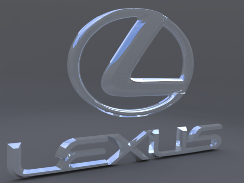 Lexus logo 3D Model