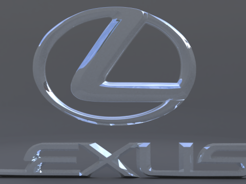 Lexus logo 3D Model