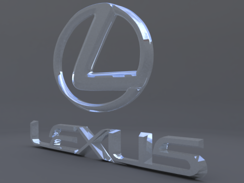 Lexus logo 3D Model