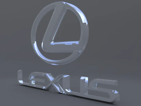 Lexus logo 3D Model