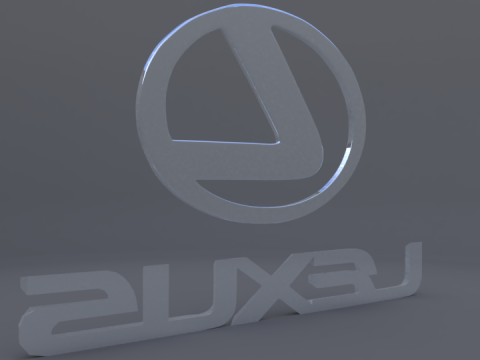 Lexus logo 3D Model