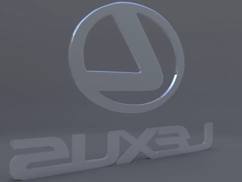 Lexus logo 3D Model