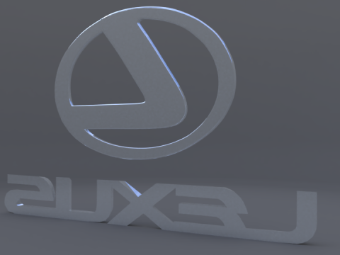 Lexus logo 3D Model