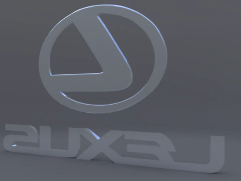 Lexus logo 3D Model