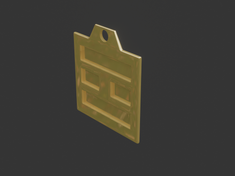 Bagua li mk2 pendant 3D 모델