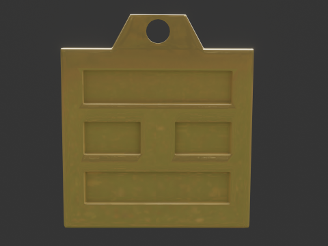 Bagua li mk2 pendant 3D 모델