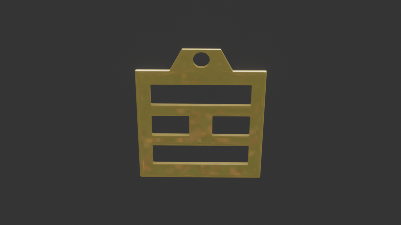 Bagua li mk3 pendant 3D Model .c4d .max .obj .3ds .fbx .stl .blend 