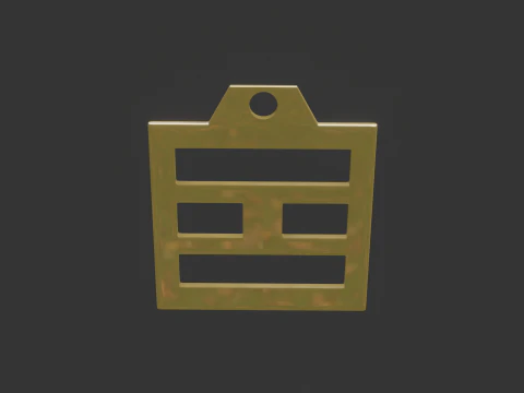 Colgante Bagua li mk3 Modelo 3D