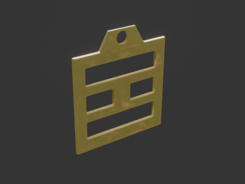 Bagua li mk3 pendant 3D Model