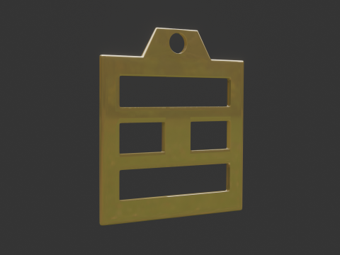 Bagua li mk3 pendant 3D Model
