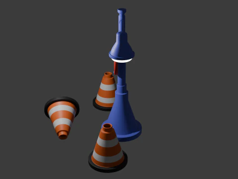 Light pole 3D Model