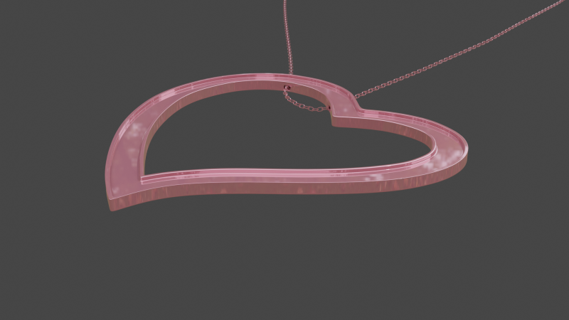 Love pendant 1 Model 3D .c4d .max .obj .3ds .fbx .stl .blend