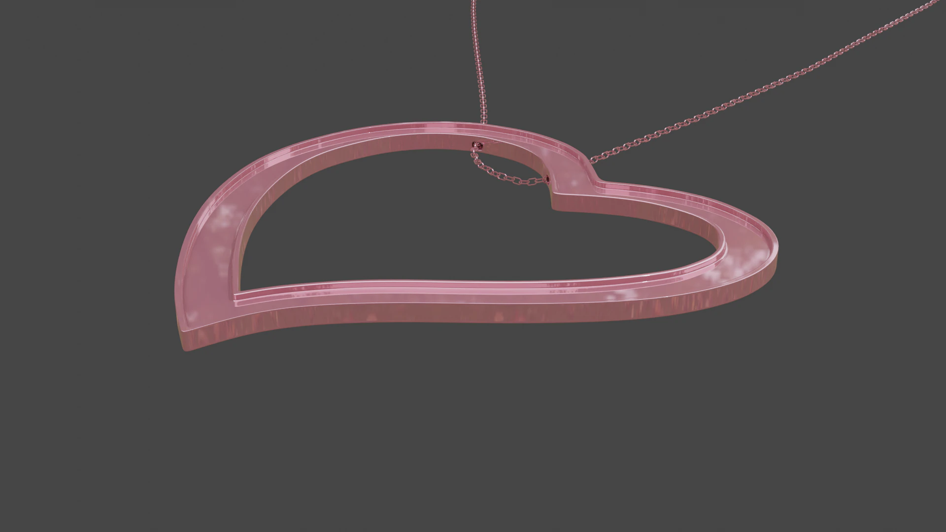 Love pendant 1 3D Model .c4d .max .obj .3ds .fbx .stl .blend