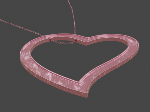 Love pendant 1 Model 3D