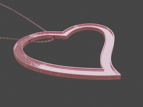 Love pendant 1 Model 3D