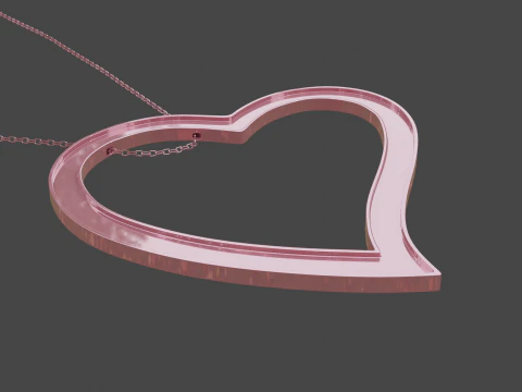 Love pendant 1 3D Model