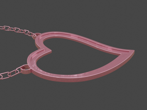 Love pendant 2 3D 모델