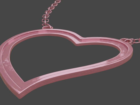 Love pendant 2 3D 모델