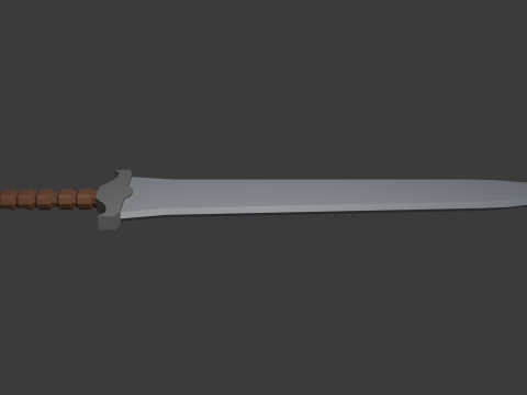 Low poly sword 1 3D Model