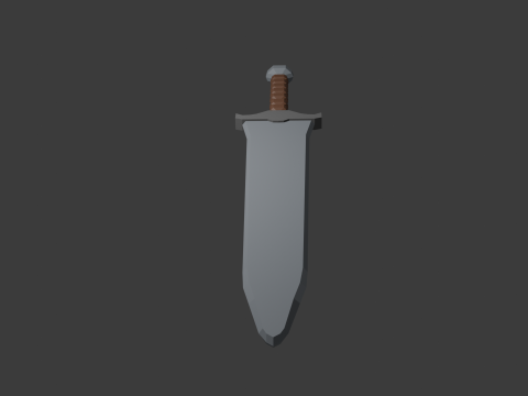 Low poly sword 1 3D Model