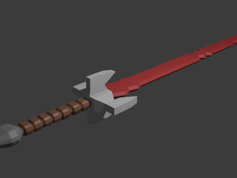 Low poly sword 2 3D Model